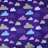 pul metráž - fialové oblaky